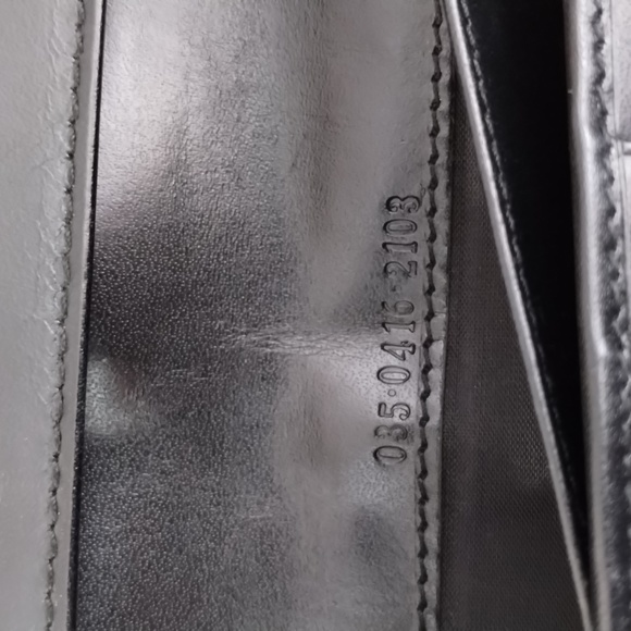 GUCCI BLACK CANVAS & LEATHER LONG SNAP CLOSURE DUAL-OPENING WALLET ~ AUTHENTIC - Picture 13 of 13